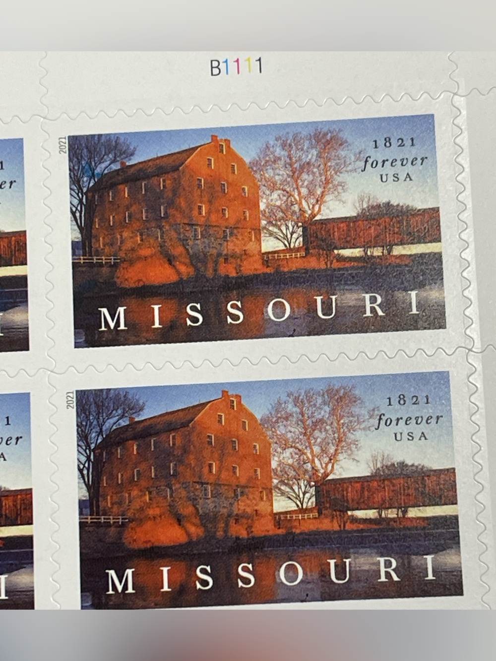 ONE (1) Full Sheet USPS Missouri Statehood Bicentennial Forever Stamps, MNH